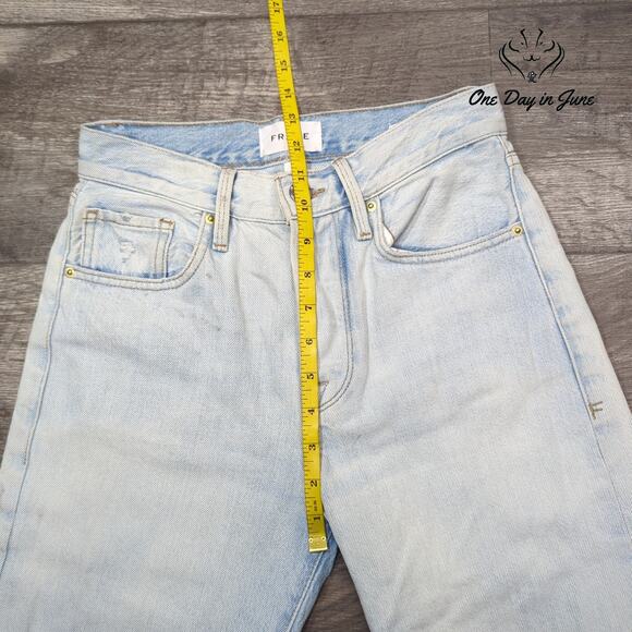 Frame Le Original Button Fly Distressed Jeans Size 24 (0) - Picture 4 of 6